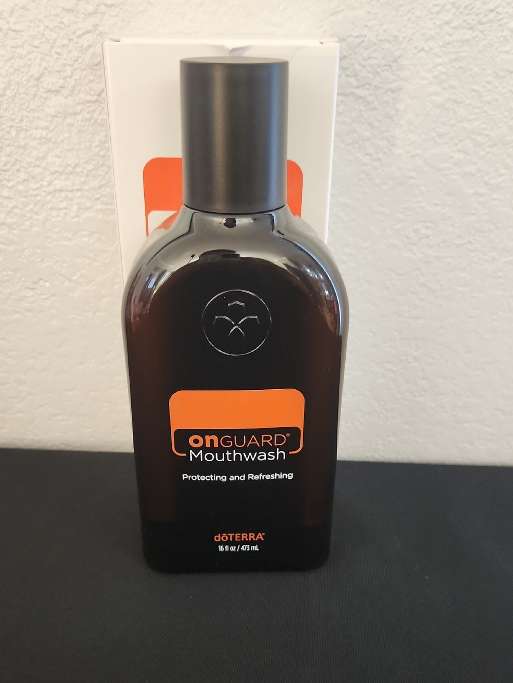 Doterra On Guard Mouthwash - Black Bottle with Orange Label